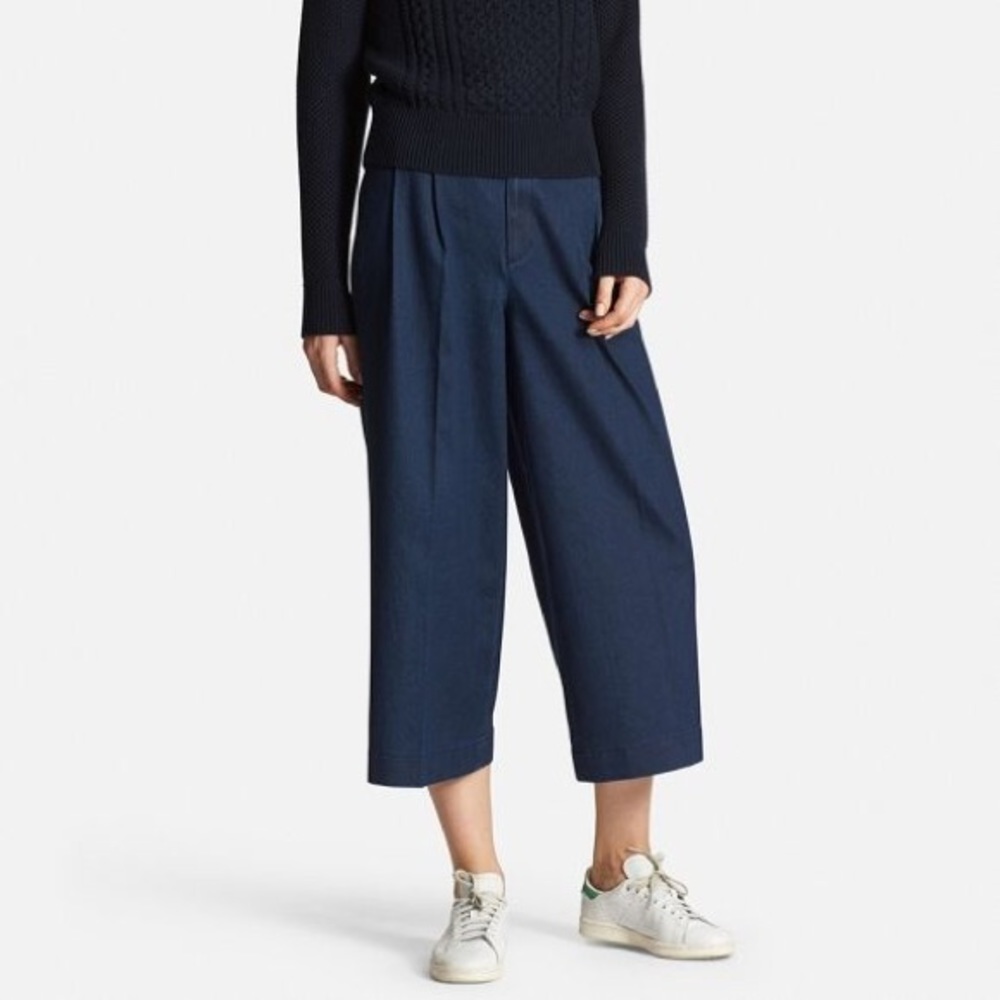 Uniqlo Trousers Navy Blue S